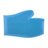 Ancol Ergo Rubber Grooming Glove for Dog Blue