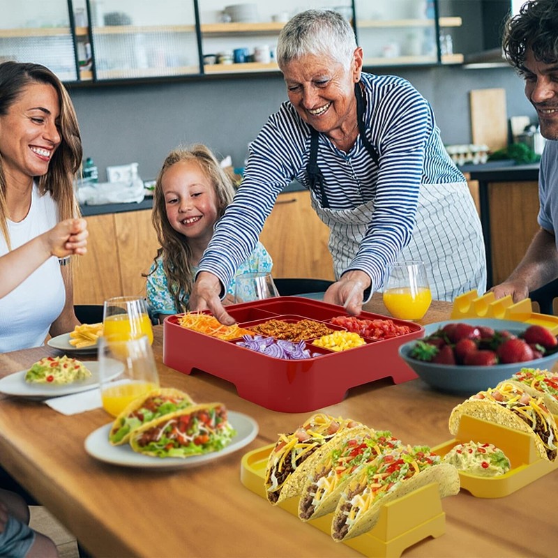 OOFAYBILL Taco Bar Serving Set for a Party - Taco