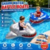 2-Pack Shark Pool Floats for Kids – Ride-On Inflatable Toys