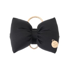 Maison de Fleur 08000341400 Satin Ribbon Key Ring, Black