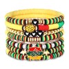 African Beaded Heishi Bracelets Set for Women Girl African Bracelets