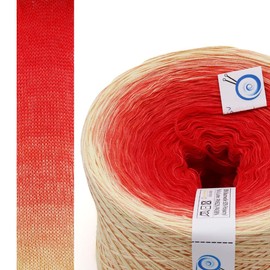 SparWolle Ombre Yarn, 267 g, 4-Ply 1000 m for Knitting and Crocheting (0258)