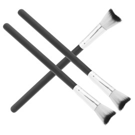 FRCOLOR 3pcs Nose Contour Makeup Brushes Soft Bristle Highlighter Brush for Precise Application Durable and Easy to Clean Fashionable Design for Women