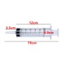 Needleless Syringe，4 PCS 60ML Large Syringes for Scientific Lab, Measurement