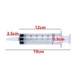 Needleless Syringe，4 PCS 60ML Large Syringes for Scientific Lab, Measurement and Dispensing,DIY Crafts, DIY Lip Gloss Accessories, Feeding Pets, Food