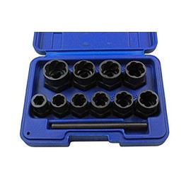 US PRO 11pc Bolt Extractors Socket Lock Nut Remover Extractor 2656