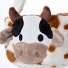 PEXIOAN Plush Cow Easter Basket, 10 Inch Western Cow Portable