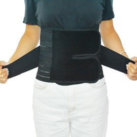 VPB 3 in 1 Bauchgurt für Damen, Bauchgurt nach der Geburt, Stützgürtel und Erholung nach der Geburt, Bauchgurt nach der Geburt, Bauchbandage (Schwarz, L)