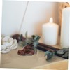 OHPHCALL Crystal Dragon Head Skull Figurine Unique Dragon Skull Decor
