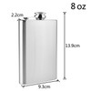 DealKits 2 X stainless steel hip flask & funnel 8