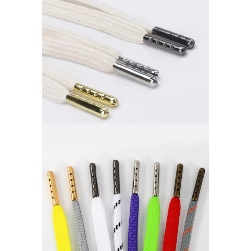 Samcos Shoe Laces, Tips, Metal Fittings, Set of 80, Shoe