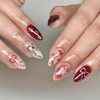 Press On Nails with Nail Glue, Butterfly Flower Bow Star