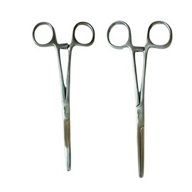 Panther Surgical Hook Removing Unhooking Line Cutter Stainless Steel 6'' Straight or Curved Sea Carp Fly fishing Forceps (6'' Straight)