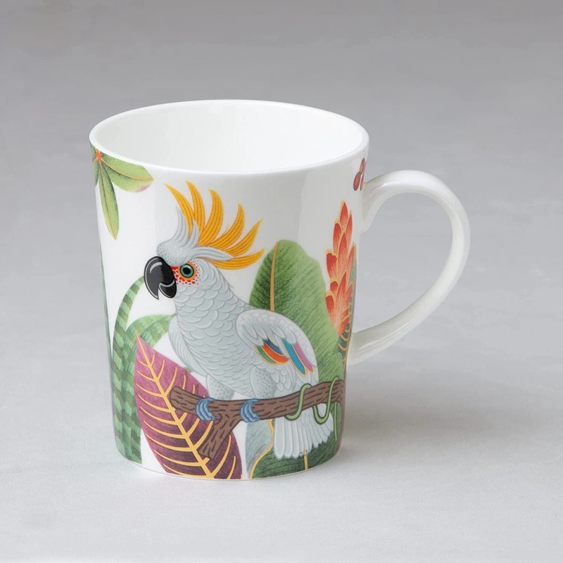 Bone Gracie Bone China Birds of Paradise Coffee Tea Mugs
