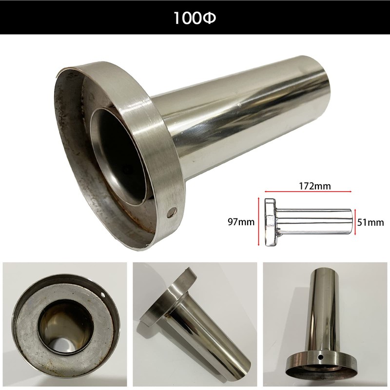 Moderno La Tail Motorcycle Muffler, Stainless Steel, General Purpose Car