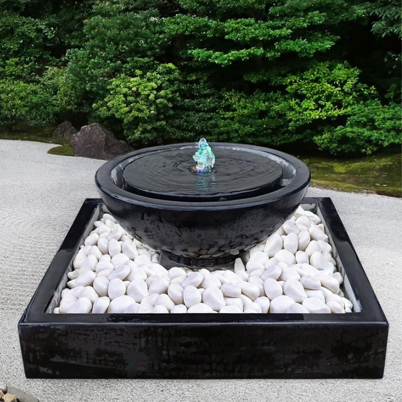 FANTIAN 40 lbs Large White River Rocks for Landscaping, 2-3