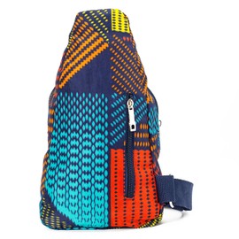 Chrysansmile Sling Bag for Women Men Nylon Crossbody Bags Fanny Packs Dot Print Small Backpack for Travel Hiking