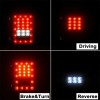 Unbranded Smoked LED Tail Lights Reverse Running Lamp Replace Halogen