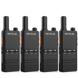retevis 4pack Retevis B3B Ultra Thin Business FRS Walkie Talkie for Family/School/