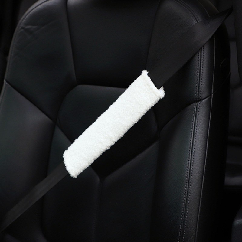 CENZICOM Car Seat Belt Covers, Faux Lamb Plush Shoulder Pads