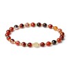 SaDiao Stretch Bracelets 6MM natural Gemstone with 18K White Gold