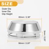 Partuto 1 Pcs 60 mm 2.36" OD - Universal Car