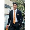 HISDERN Men's Tie Floral Tie and Pocket Square Classic Men's