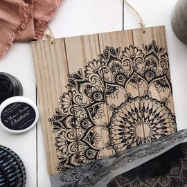 Mesh Adhesive Stencil | Mandala | Reusable Mesh Stencil for Use As Chalk Paste Transfers, Chalk Stencils, Silk Screen Stencils, and More | A Makers’ Studio | 12x12