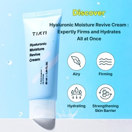 TIA'M TIAM Hyaluronic Moisture Revive Cream, Facial Moisturizer for Dry, Dehydrated Skin, 1.7 FL.OZ.