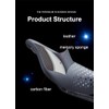 QIKU Super Lightweight Carbon Fibre Saddle 3K Cushion Black (240-143)