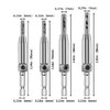 4 Pcs HSS Self Centering Hinge Drill Bits Set, 4