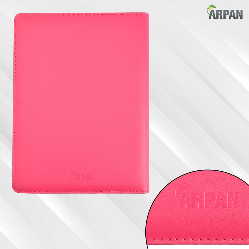 Arpan A4 Certificate Presentation Folder, Faux Leather Document Organizer, Professional