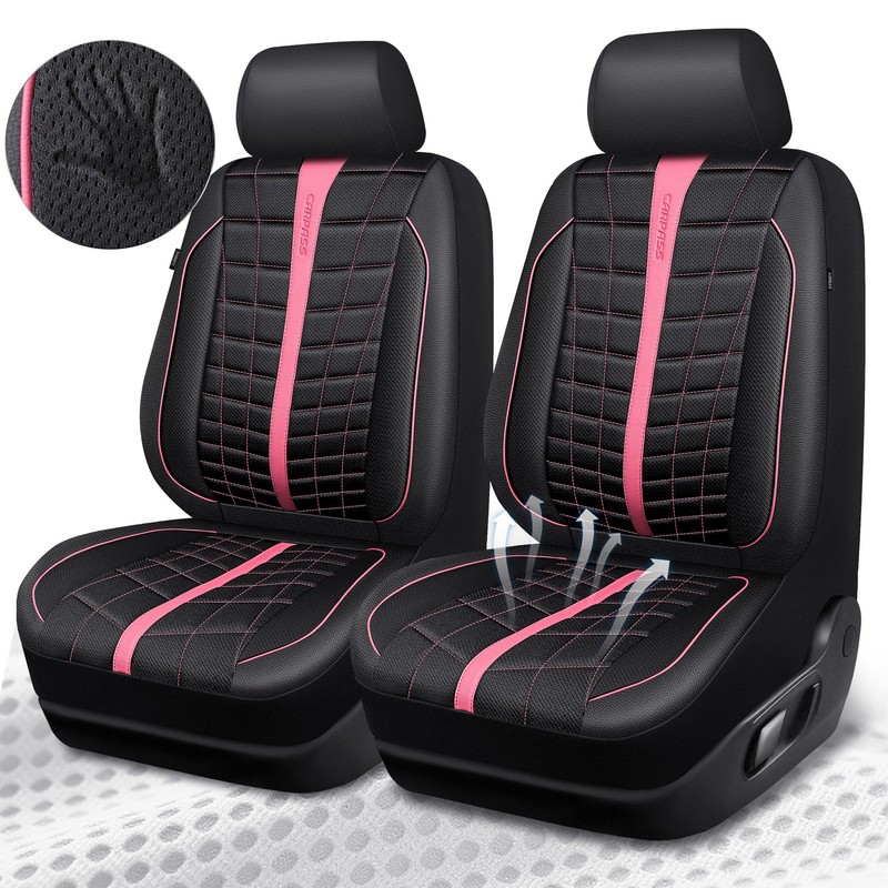 CAR PASS 3D Air Mesh Seat Covers for Car, Leather