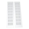 2 Pcs Air Vent Ventilation Grille Aluminium Alloy Rectangular Vent
