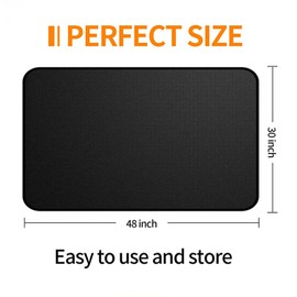 48 x 30 inch Under Grill Mats for Outdoor Grill,Double-Sided Fireproof for Lawn,Gas Grills,Deck,Patio and Smokers,Fire Pit Mat,Fireplace Mat,Waterproof,Oil-Proof and Non-Slip BBQ mat