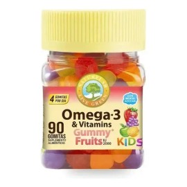 Naturelab Kids Omega 3 & Vitaminas 2000 Iu, 90 Gomitas Sabor Frutas