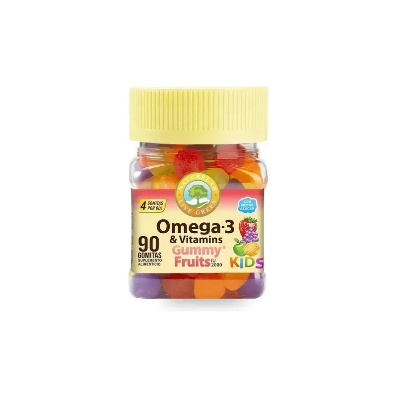 Naturelab Kids Omega 3 & Vitaminas 2000 Iu, 90 Gomitas