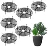 alblinsy 6 Pcs Plant Pot Grid Soil Protector Covers, 11.8"