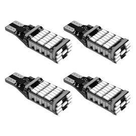 KVAEY 4 PCS LED Reverse Lights, T15 4014 45-SMD 6500K Super Bright 360° Light Tail Brake Light, Error Free LED Backup Reversing Lamp Turning Signal Light Replacement for Truck Cargo (Blue)