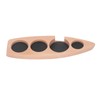 Coffee Tamper Holder Boat Shape 4 Slots Anti Slip Stable