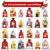 HOOWA Advent Calendar for Filling, 24 Advent Calendar Bags, Children's