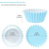 Caperci Grease-Resistant Standard Blue Cupcake Liners 150 Counts - Heavy