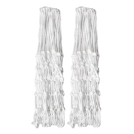 ZERONOWA Basketball Goal Ring Net Nylon Replacement 12 Rings Set of 2 (White)
