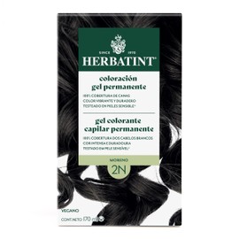 HERBATINT, Coloración Permanente para Cabello en Gel - color MORENO 2N - 170 ml - Sin Amoníaco - 100% Cobertura de Canas - para Pieles Sensibles - con 8 Extractos Naturales BIO