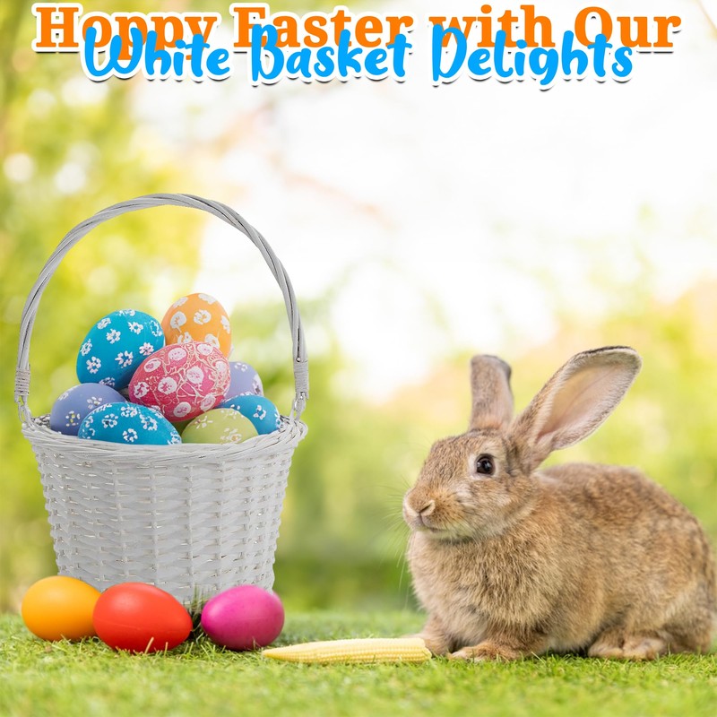 White Easter Basket