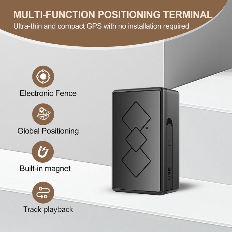 Mini GPS Tracker for Vehicles,Portable Real Time Magnetic GPS Tracking