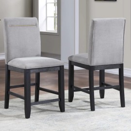 Steve Silver Yves Counter Chair - Grey (set of 2)