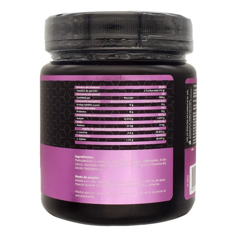 Bcaas Aminoácidos En Polvo Mora Azul High Power