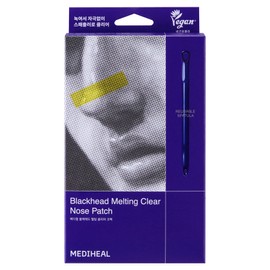 Mediheal Blackhead Melting Clear Nose Pack 4 sheets + 2 spatulas, 4 pieces, 1 set / 메디힐 블랙헤드 멜팅 클리어 코팩 4매 + 스패출러 2개, 4개입, 1세트