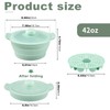 Collapsible Silicone Microwave Steamer with Removable Rack